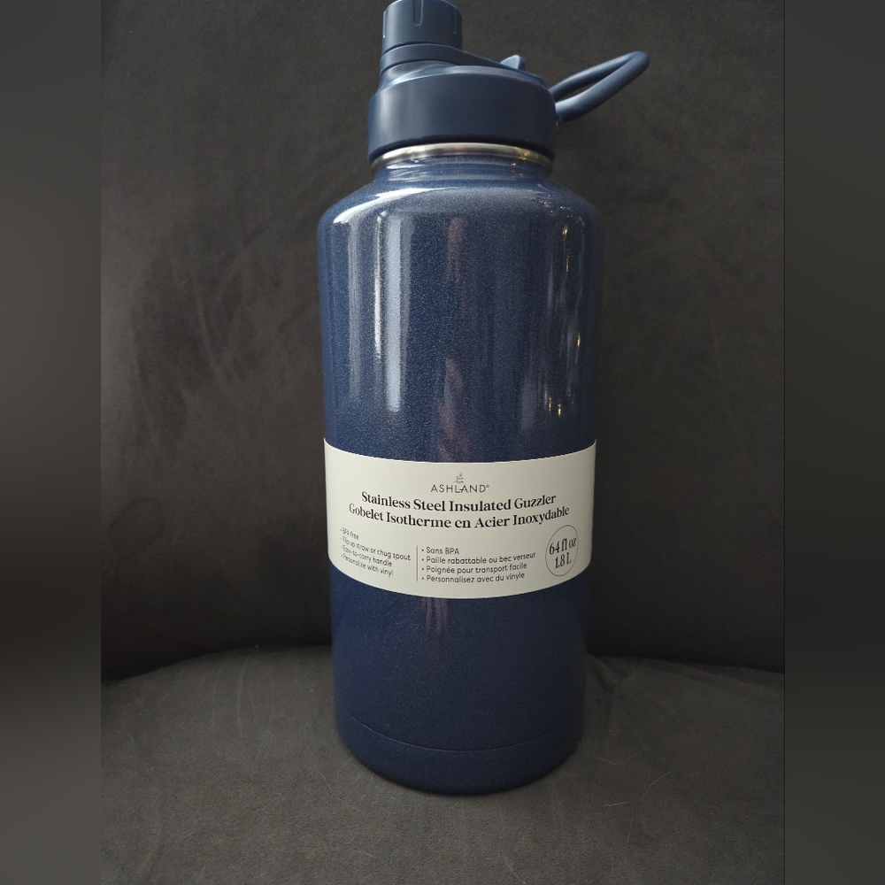 Ashland Navy/sparkles Stainless Steel Insulated Bottle, Brand New, 1.8L
